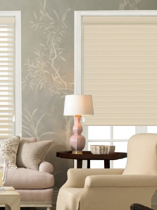 Shangri-La blinds in a living room