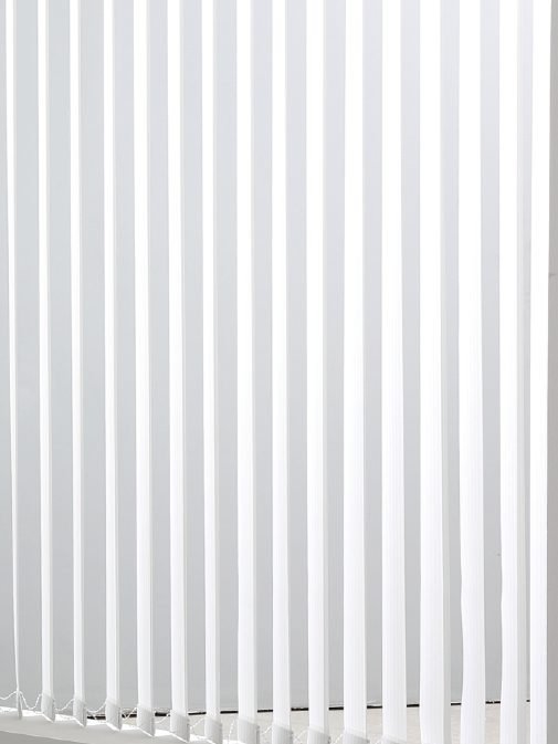 White vertical blinds